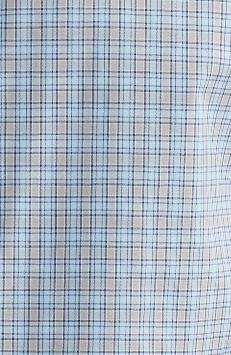 Nordstrom Carmello Trim Fit Tech-Smart CoolMax<sup>®</sup> Check Dress Shirt, Alternate, color,