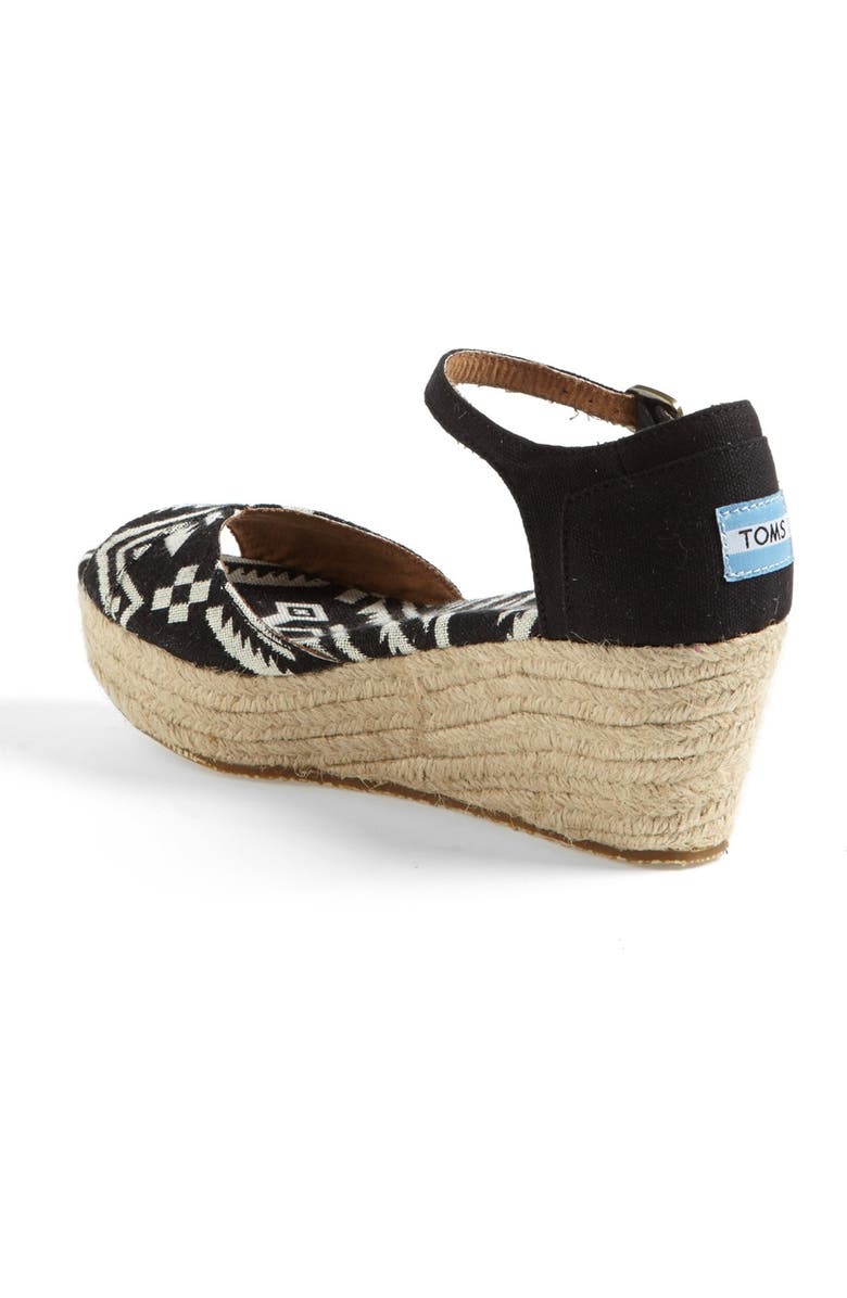 TOMS Platform Wedge Sandal, Alternate, color,