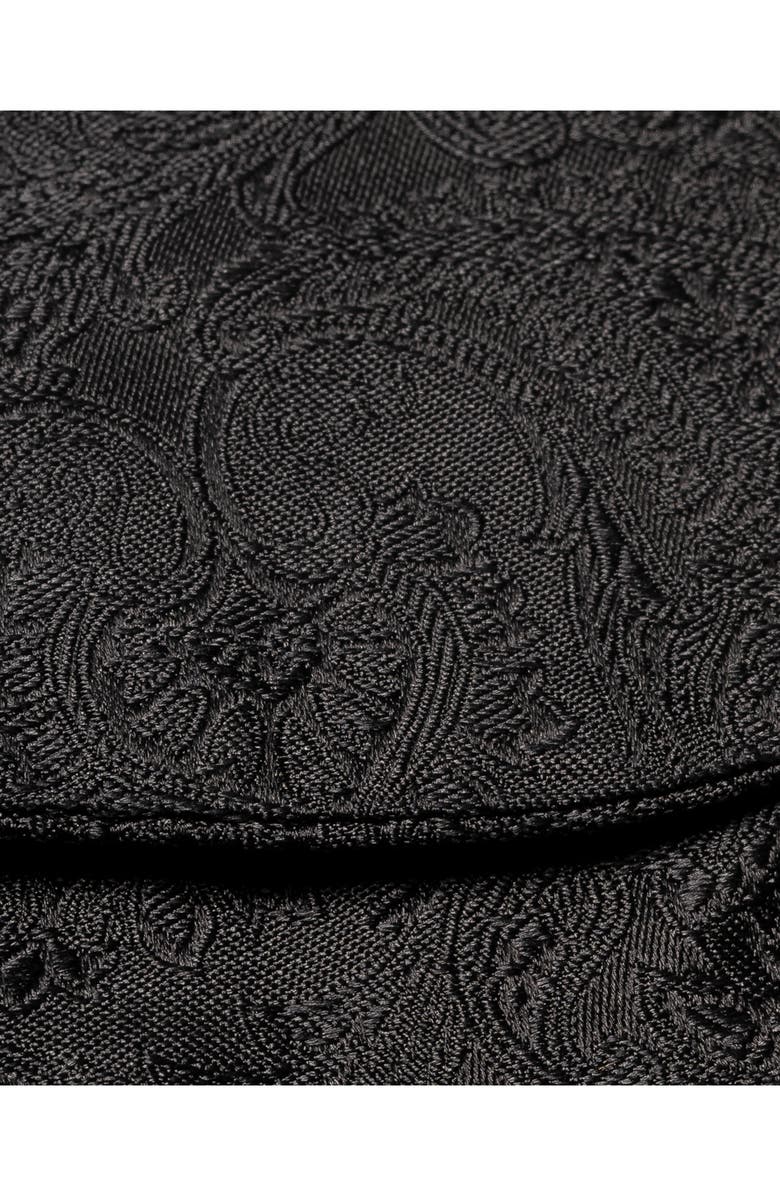 Eton Paisley Silk Bow Tie, Alternate, color, Black