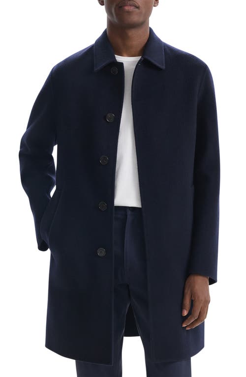 THEORY THEORY DOUBLE FACE WOOL BLEND CAR COAT 