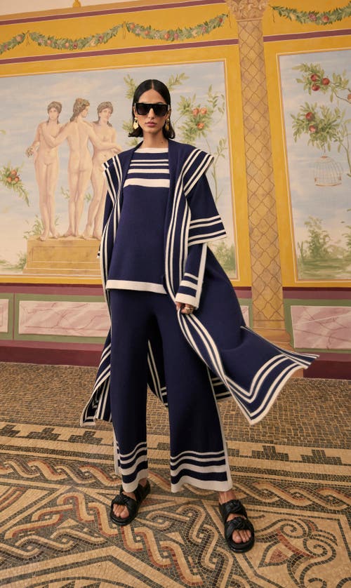 Temperley London Bretton Knit Top In Blue