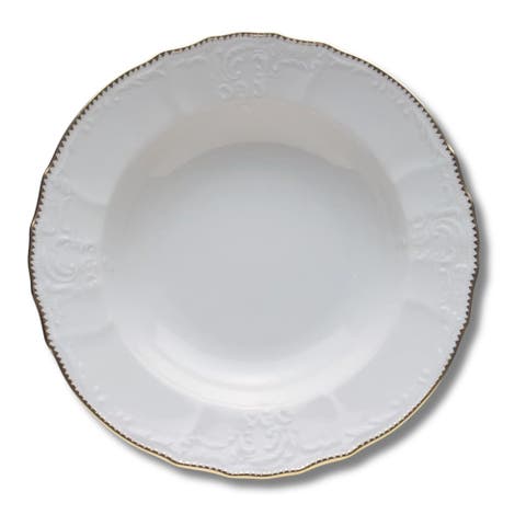 Simply Anna Gold Pasta Plate
