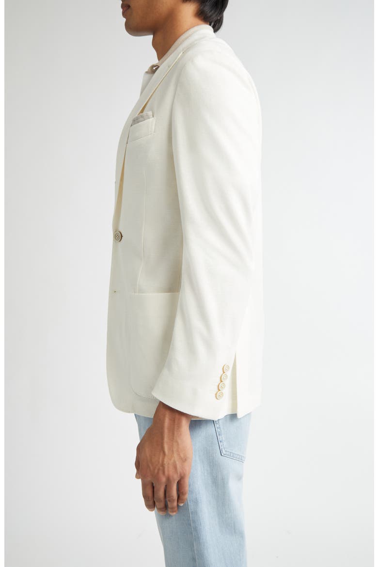 Unstructured Linen & Cotton Sport Coat, Alternate, color, 01N WHITE