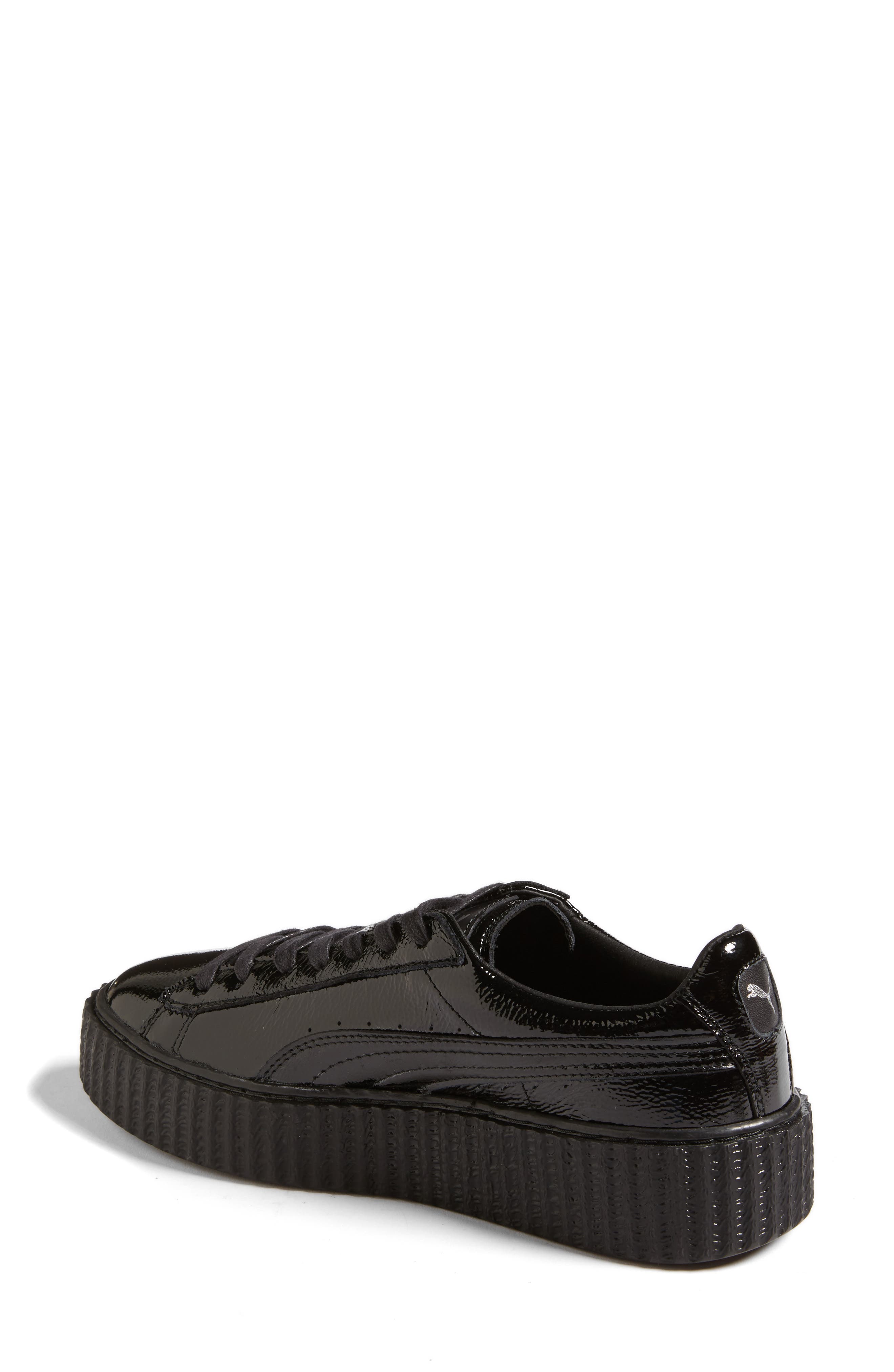 FENTY PUMA by Rihanna Creeper Sneaker, Alternate, color, BLACK PATENT LEATHER
