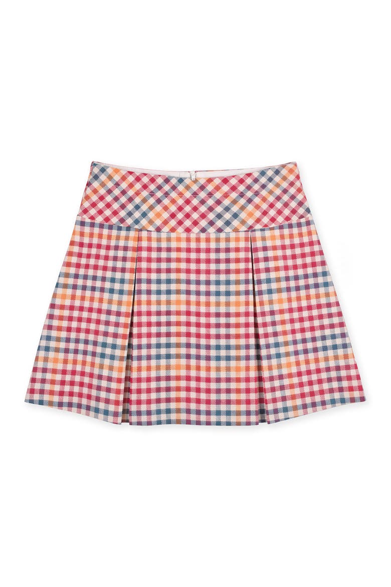 Plaid Pleated Skirt, Main, color, Multicolor Plaid