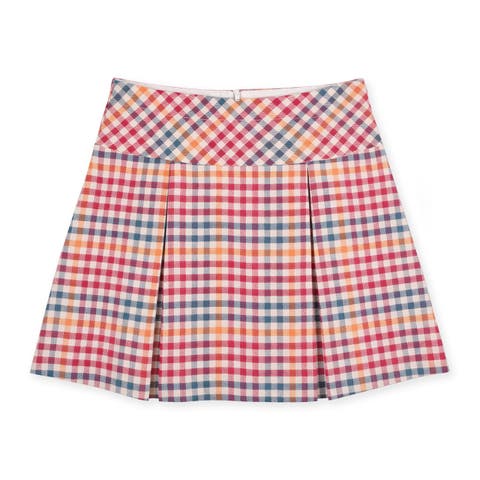 Plaid Pleated Skirt