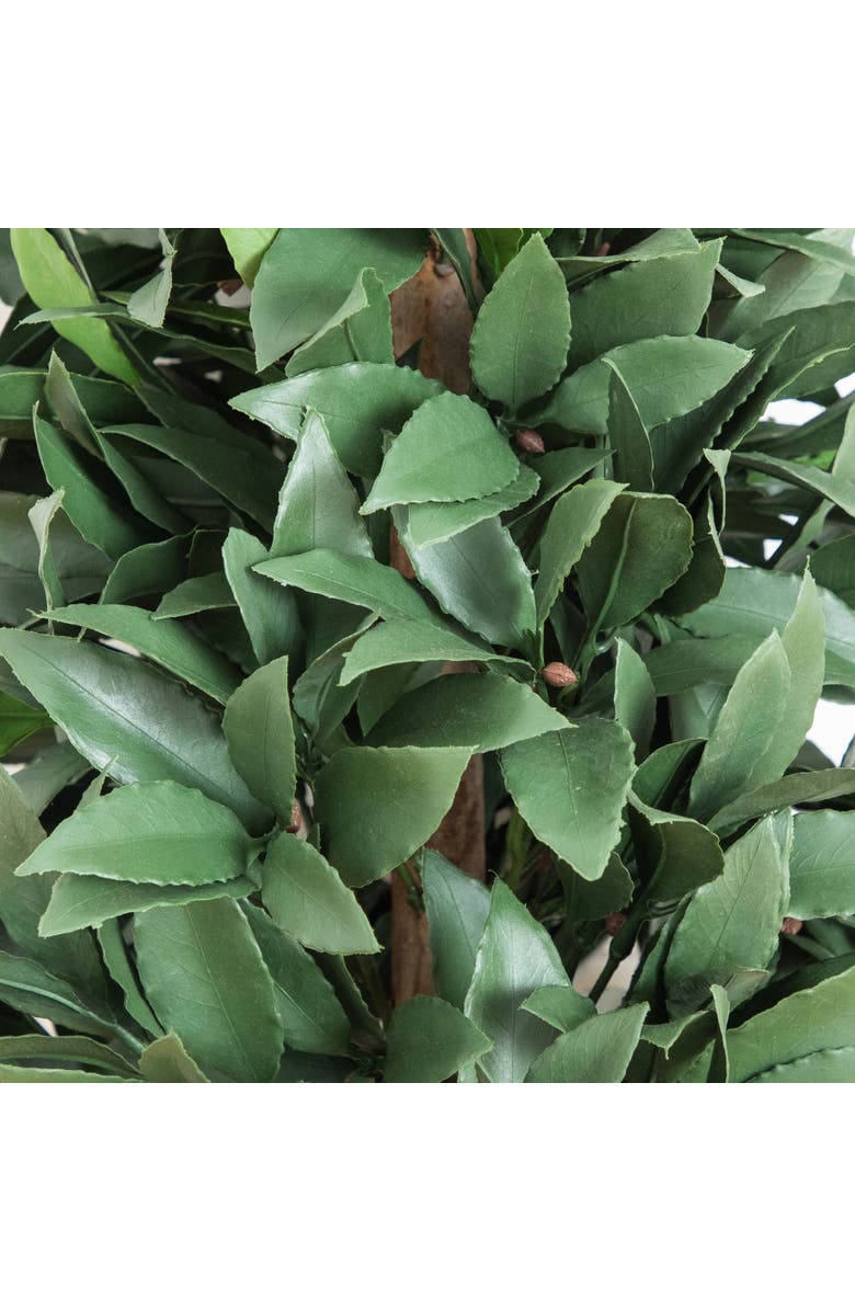 NEARLY NATURAL 3-ft UV Resistant Artificial Laurel Plant with Integrated Ground Stake, Alternate, color, Green