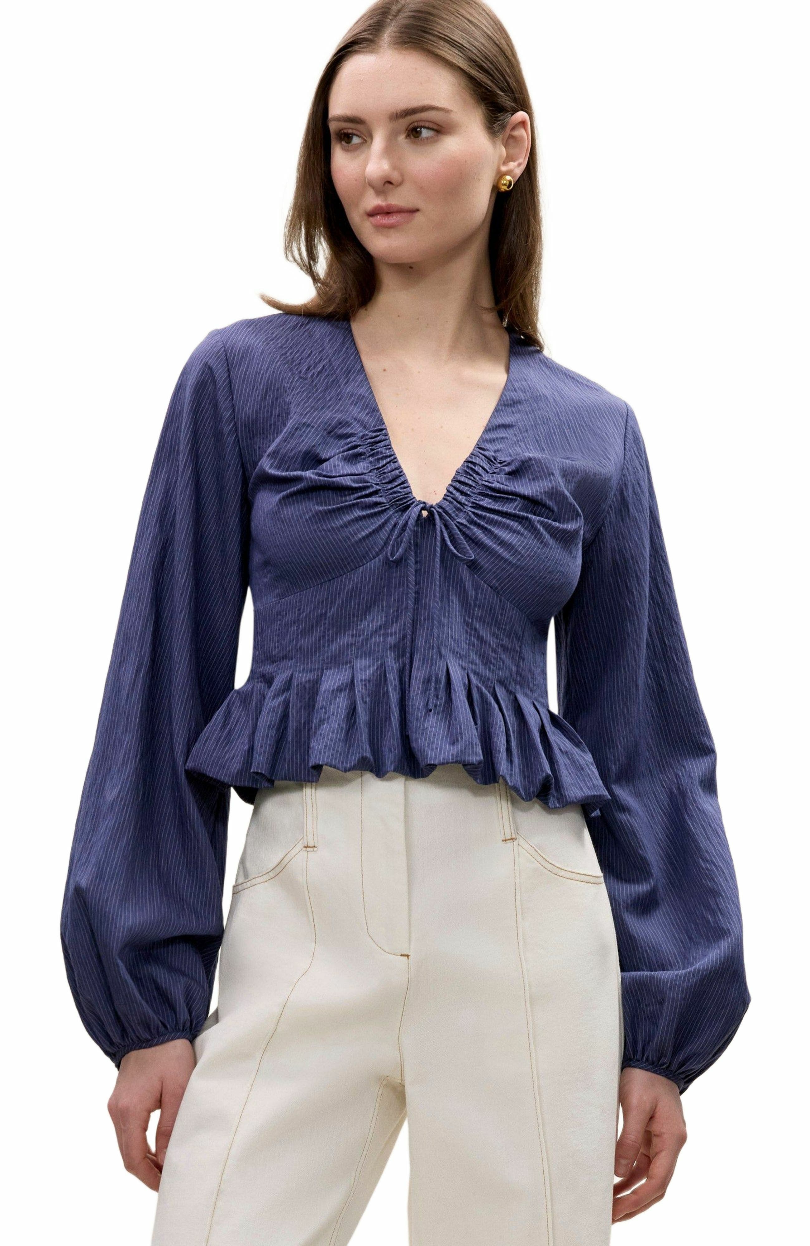 Allegra Stripe Blouse - image 2