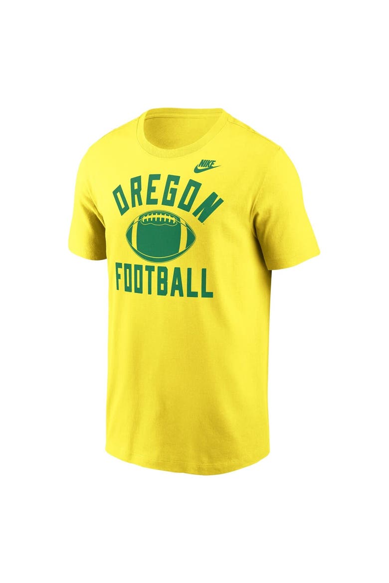 Men's Nike Yellow Oregon Ducks Legacy Football Icon T-Shirt, Alternate, color, Yellow