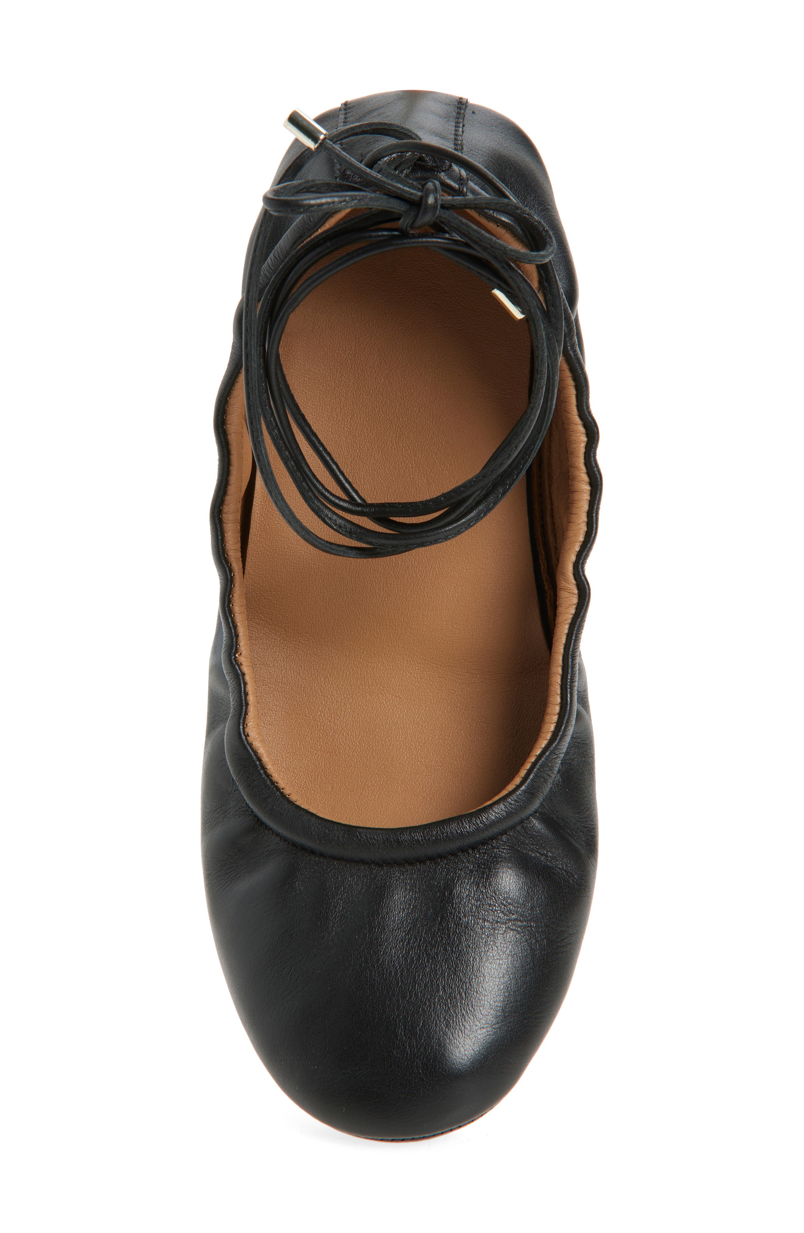 BOSS Roxanne Ballerina Flat, Alternate, color, Black