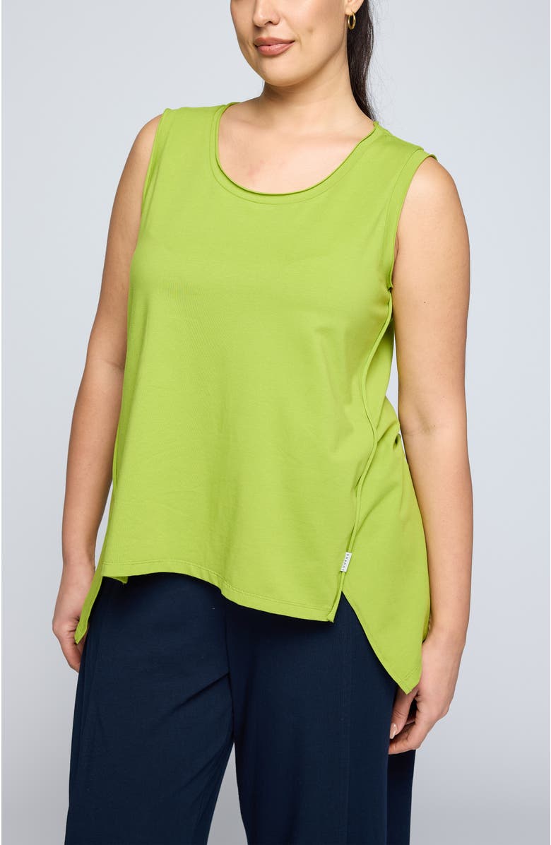 LUUKAA Azari Sleeveless Jersey Top, Alternate, color, Lime