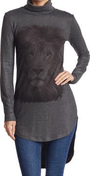 GO COUTURE Lion Turtleneck Tunic
