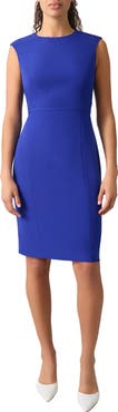 KASPER Waistband Seam Detailing Sheath Dress