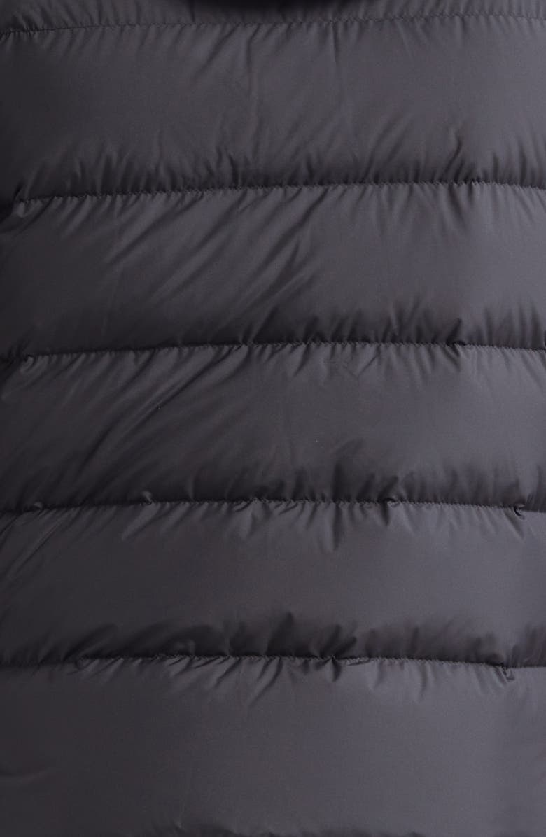 Moncler Cardamine Down Hooded Vest, Alternate, color, Black