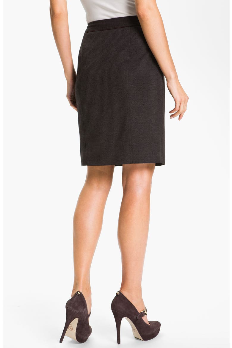 Cross Weave Skirt, Alternate, color, BROWN BEAN TWEED COMBO