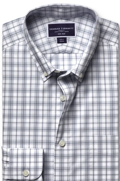 Charles Tyrwhitt Non-iron Stretch Poplin Check Shirt
