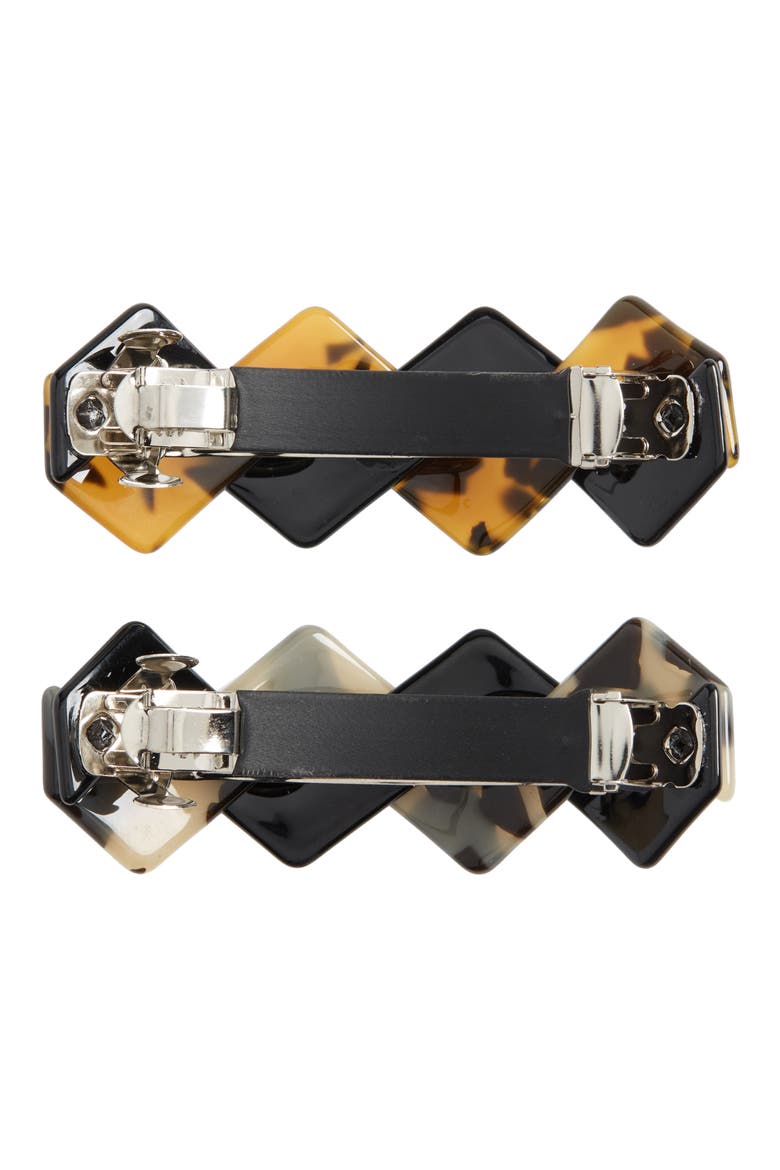 Tasha 2-Pack Barrettes, Alternate, color, MILKY TORTOISE/ TORTOISE