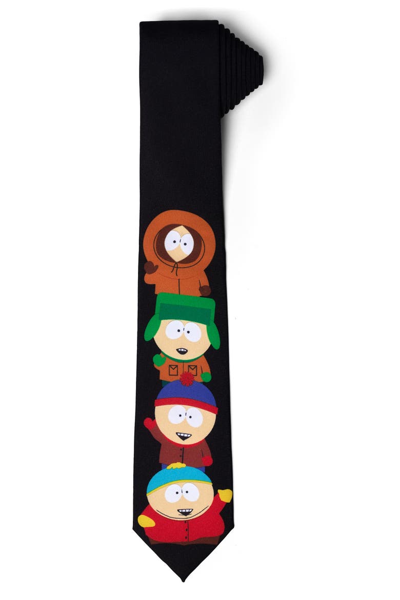 'South Park' Tie, Alternate, color, BLACK MULTI