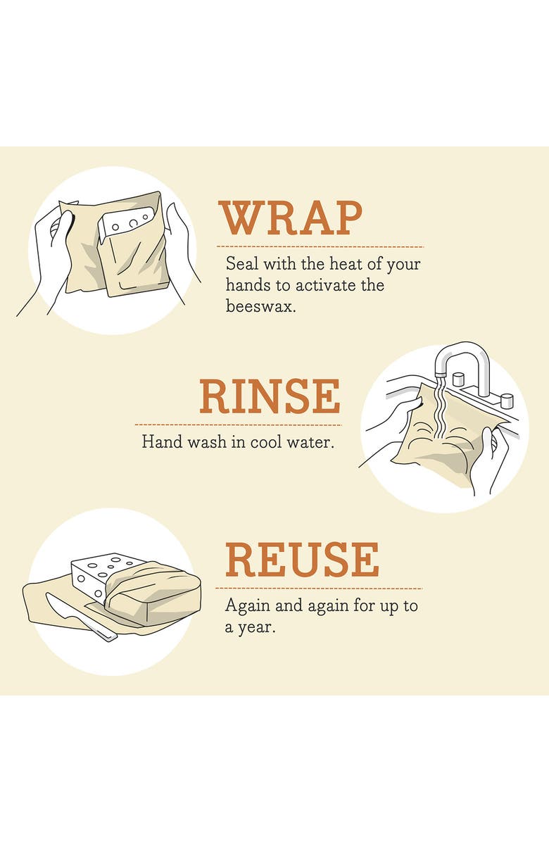 Bee's Wrap 6-Pack Beeswax Food Wraps, Alternate, color, Forest