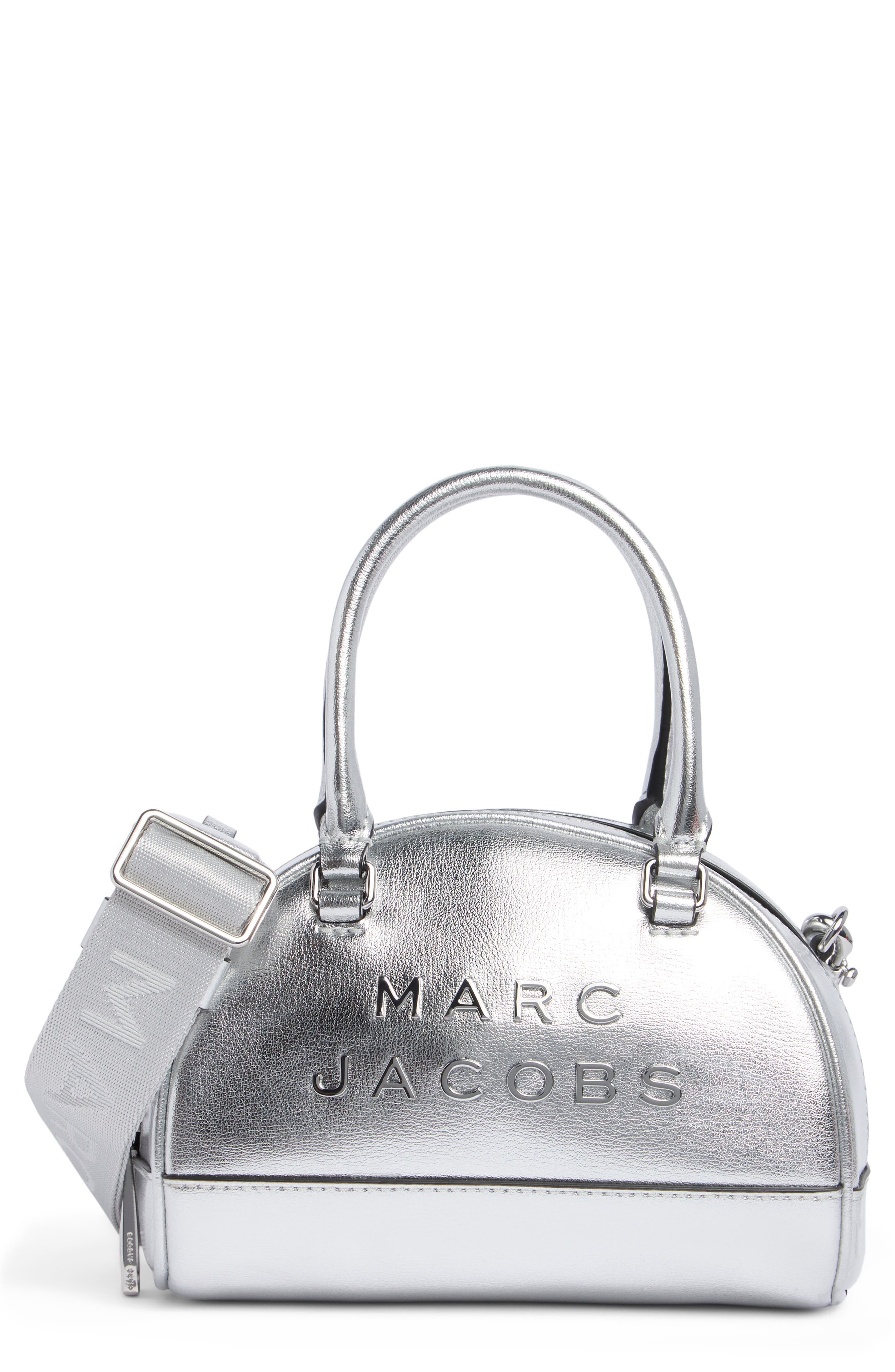 Small Bowling Bag, Main, color, SILVER