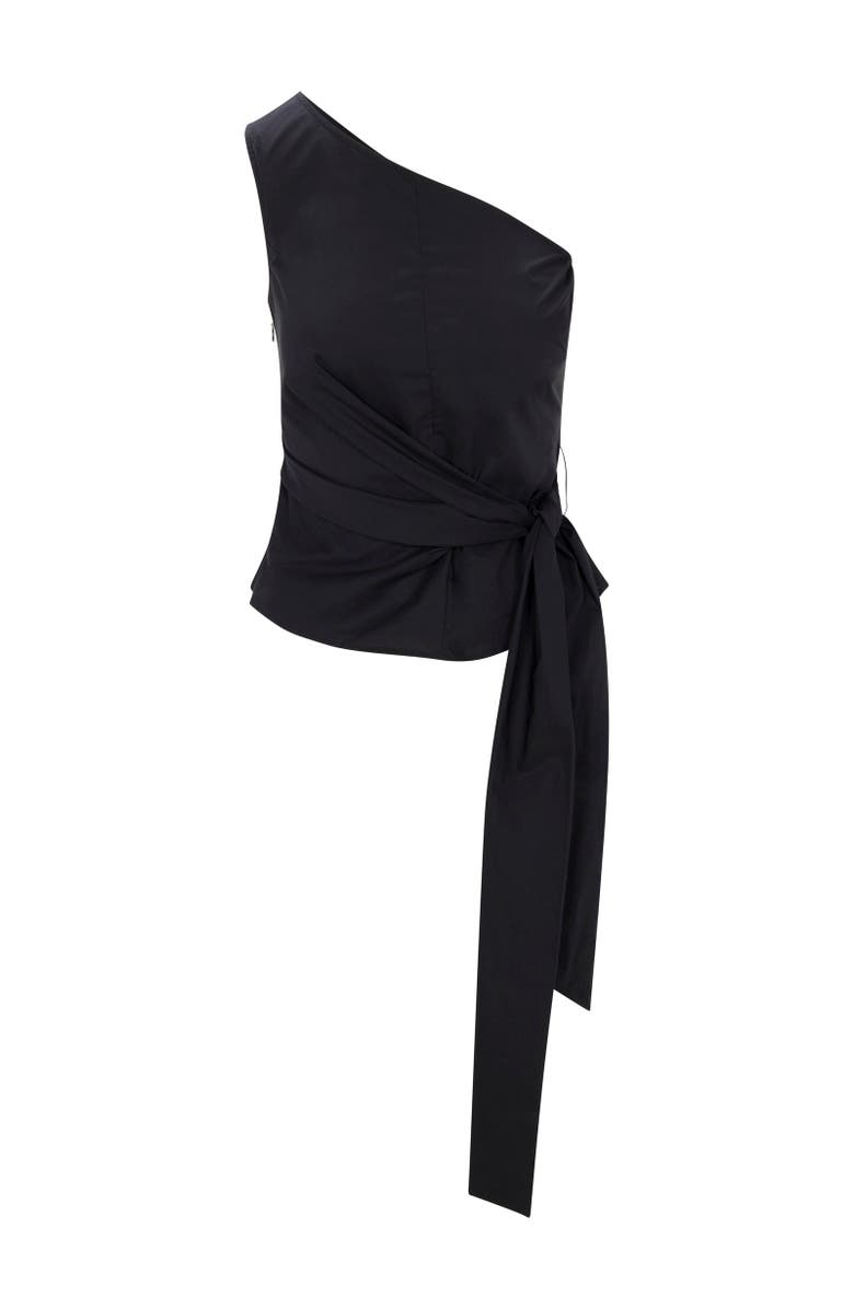 Rebecca Taylor Isla Poplin Top, Alternate, color, Black