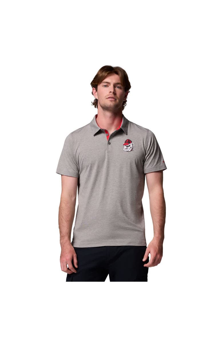 Columbia Men's Columbia Gray Georgia Bulldogs Tech Trail Polo, Main, color, Gray