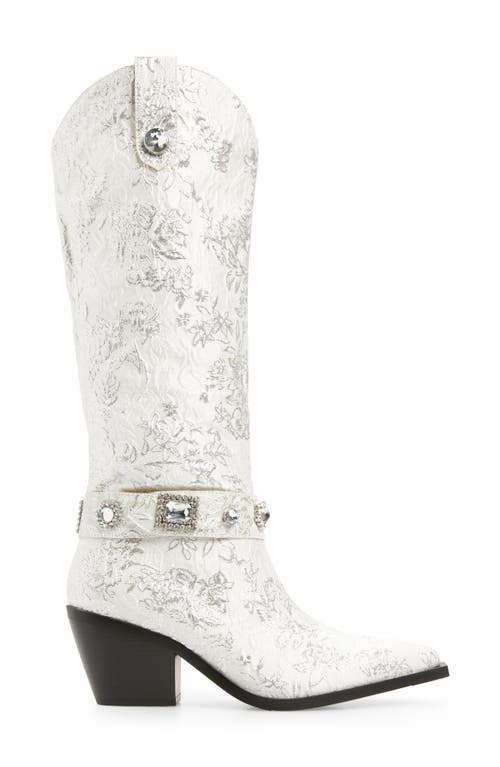 Azalea Wang Bavani Pointed Toe Western Boot In Neutral