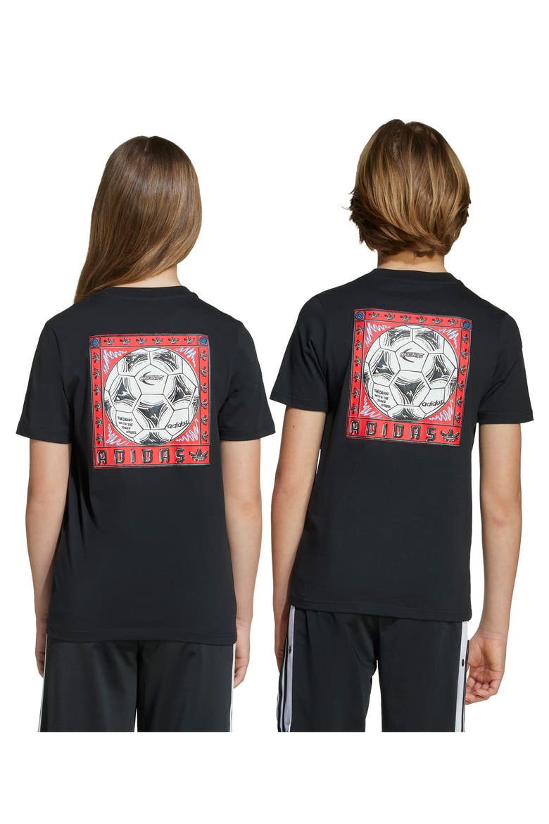 Kids' Cotton Graphic T-Shirt, Alternate, color, BLACK