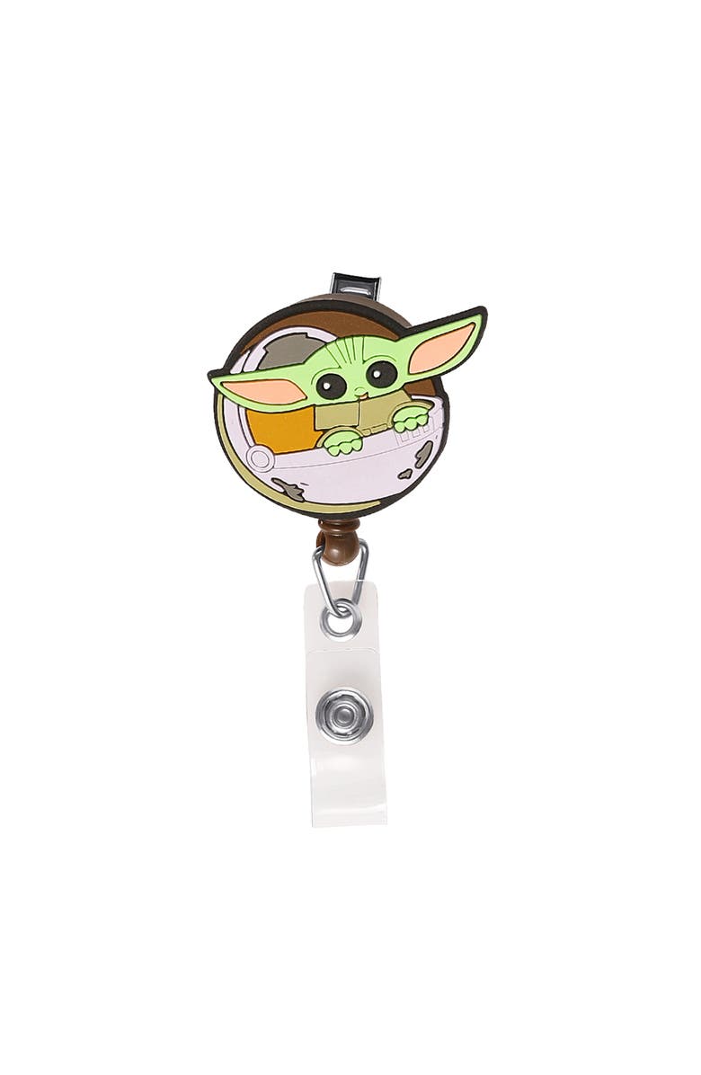 Star Wars The Mandalorian Lanyard and Retractable Badge Reel Set with Key Holder, Alternate, color, 