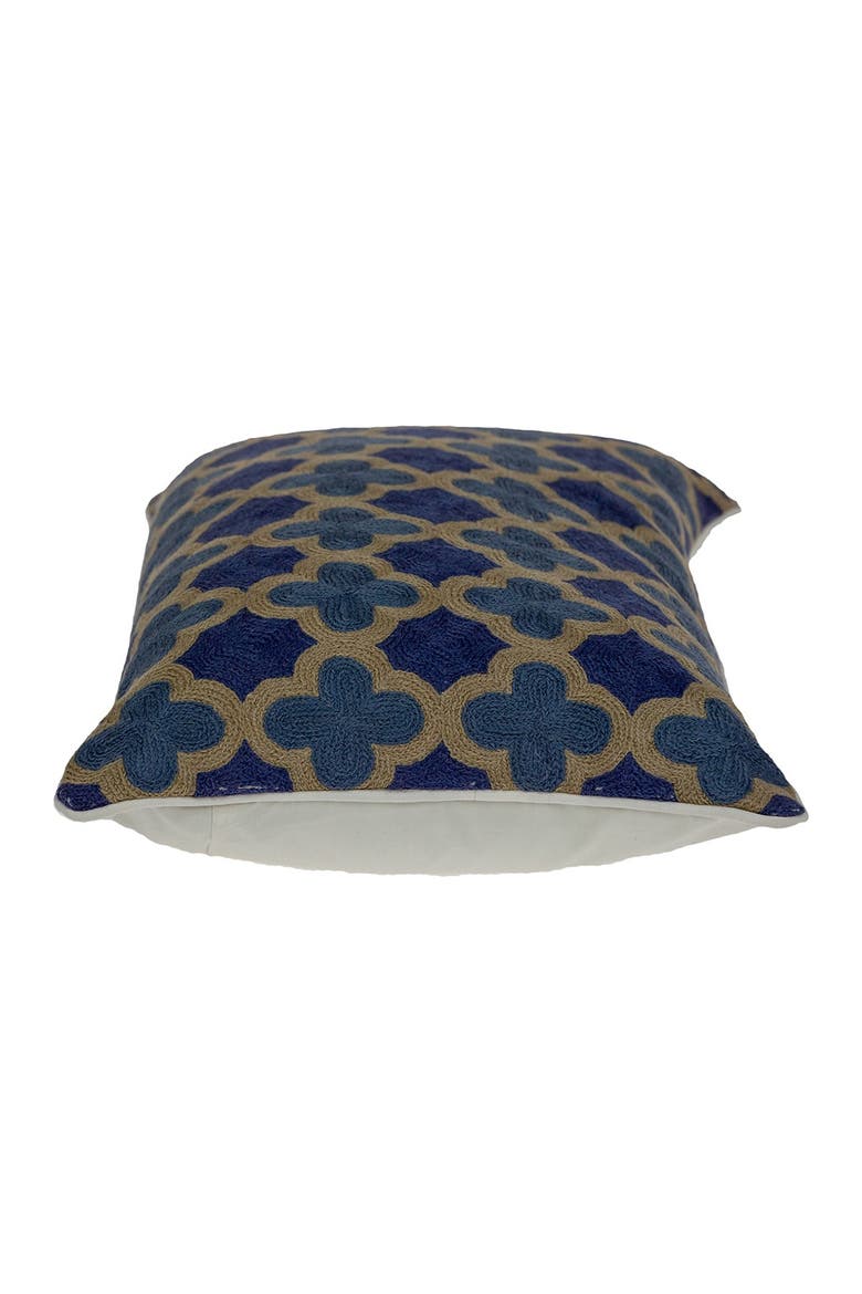 Calix Blue Throw Pillow, Alternate, color, BLUE