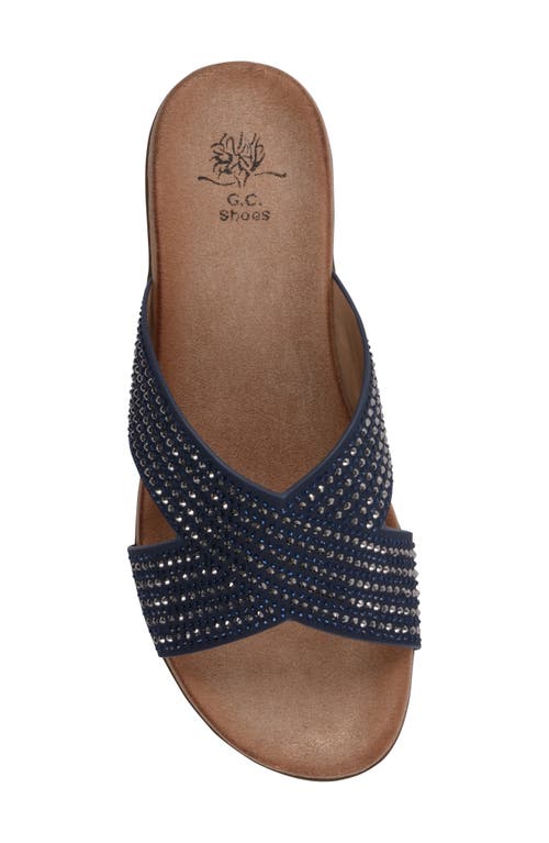 Gc Shoes Sharlene Comfort Slide Sandal In Navy