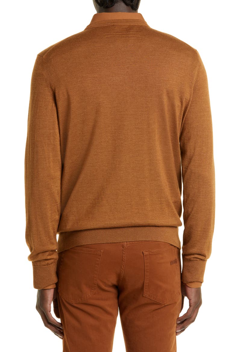 Men's Cashseta Cashmere & Silk Sweater, Alternate, color, VICUNA
