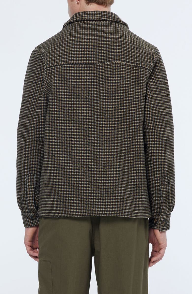 Scotch & Soda Houndstooth Wool Blend Zip Jacket, Alternate, color, 