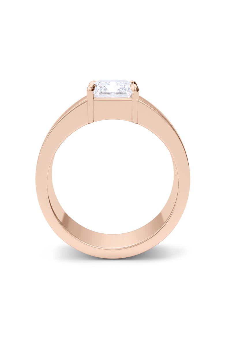 Radiant Cut Cigar Lab Created Diamond Ring, Alternate, color, 18K ROSE GOLD