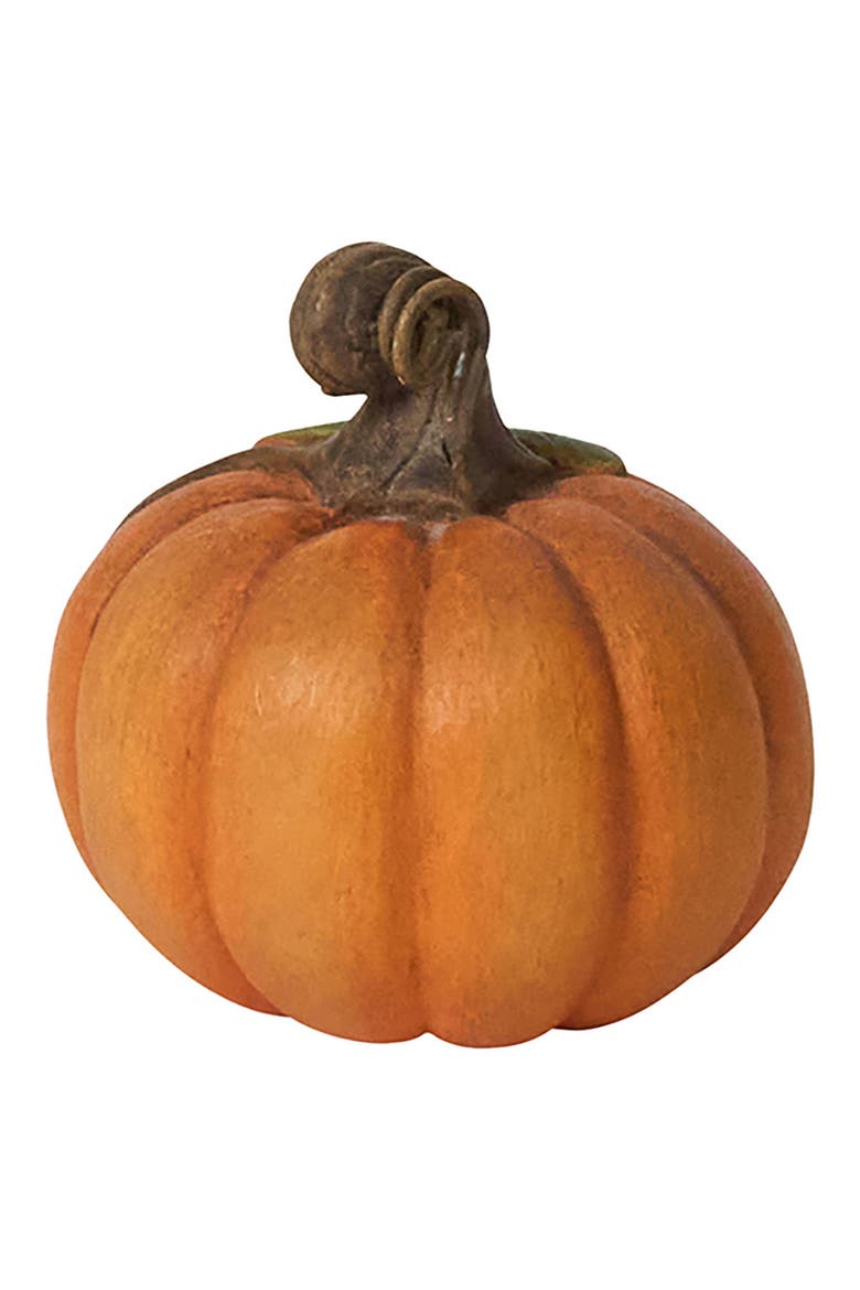 Forest Walk Pumpkin Set of 4 Place Card Holders, Alternate, color, ORANGE