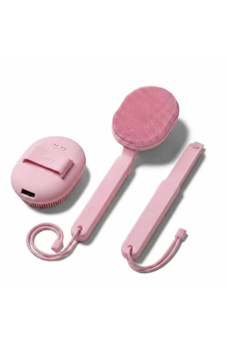 FANCII Nyla Rechargeable Sonic Body Scrubber, Main, color, Pink