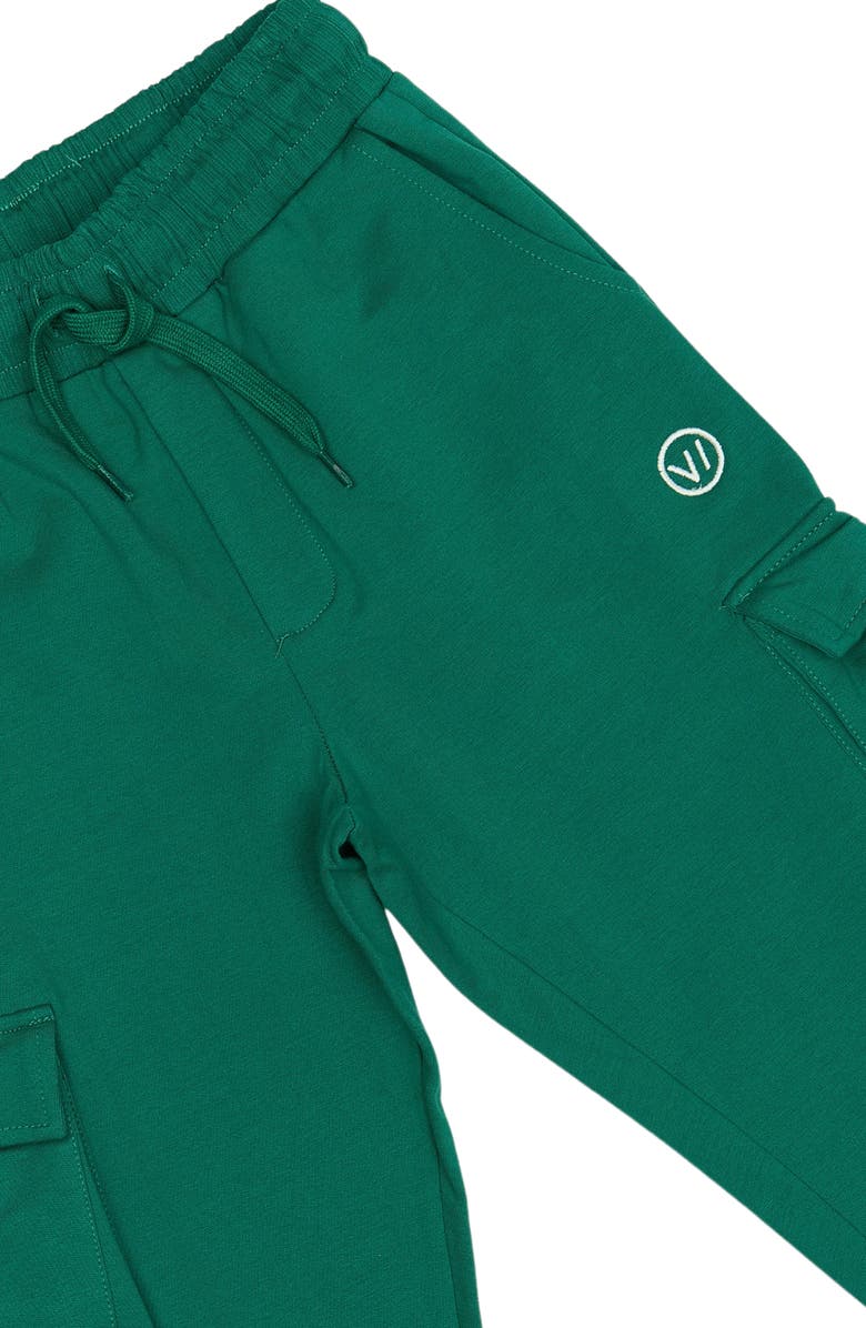 THE NEW Kids' Re:Name Cargo Sweatpants, Alternate, color, Alpine Green