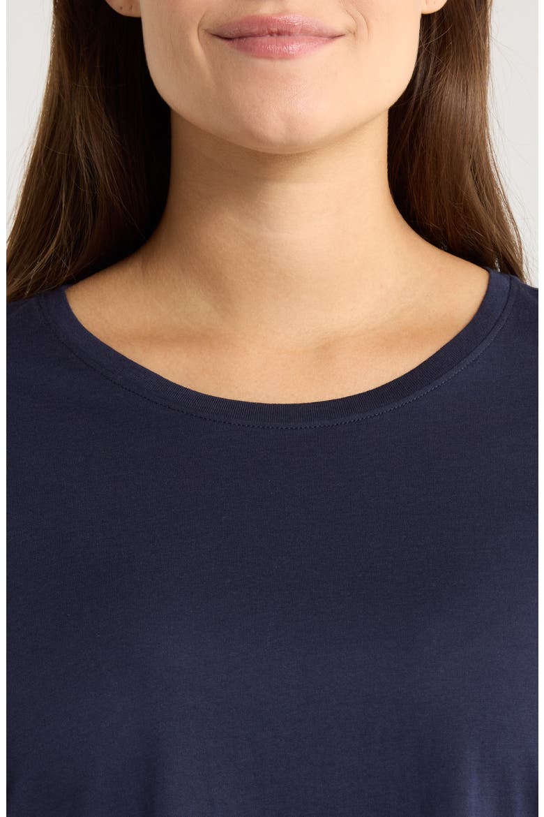 Boxy Organic Cotton Top, Alternate, color, INK