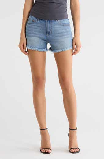 Frayed Hem Cutoff Shorts