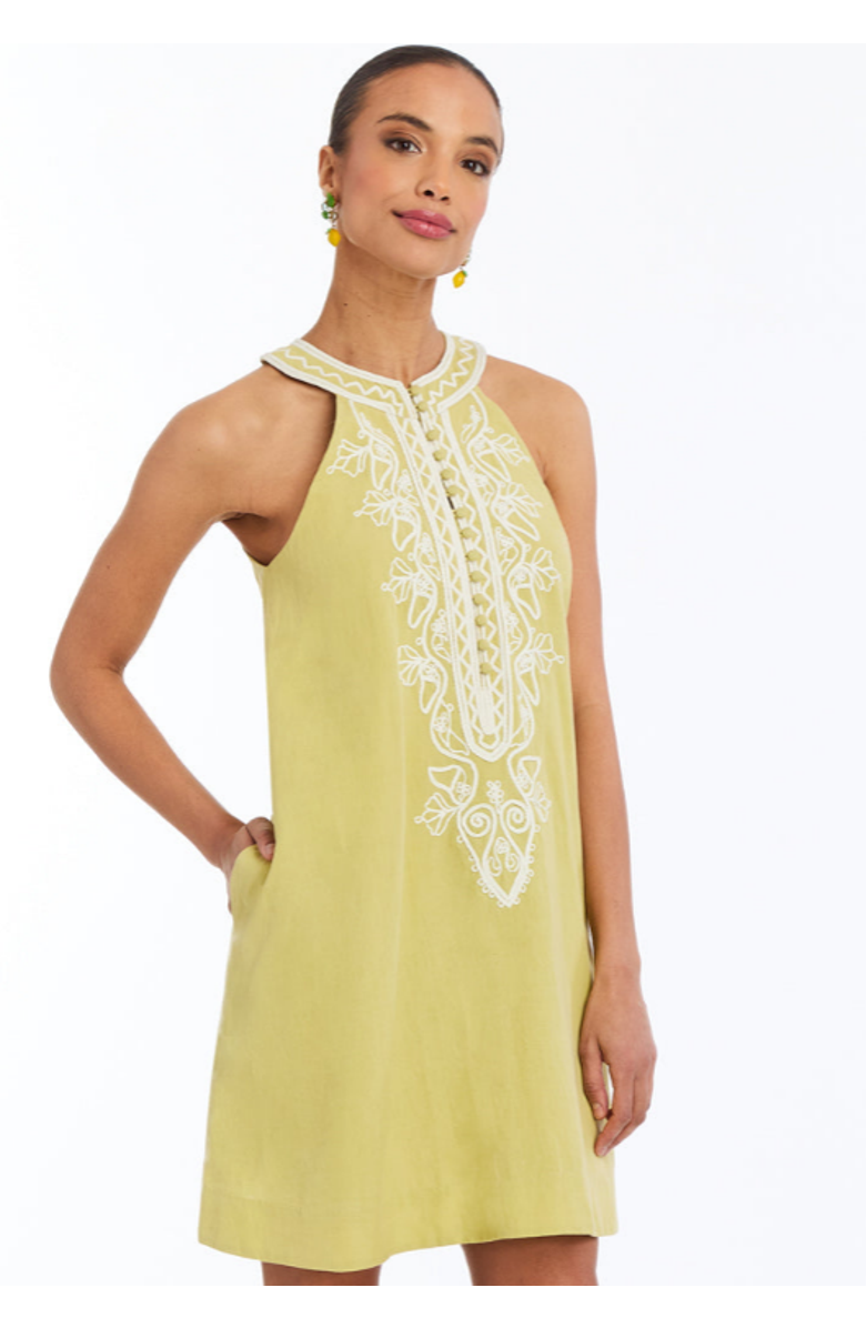 Mestiza New York Merida Mini Dress, Alternate, color, Yellow