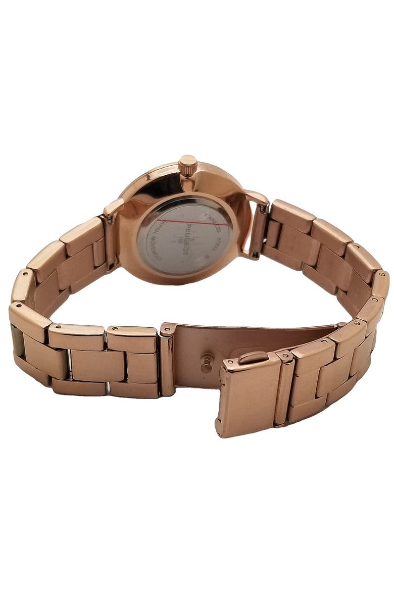 Sleek Minimalist Round Bracelet Watch- 30MM, Alternate, color, Rose Gold