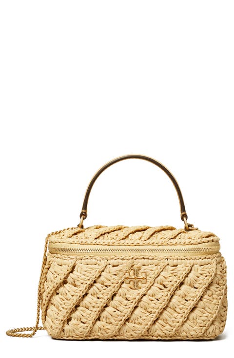 Kira Crochet Raffia Vanity Case