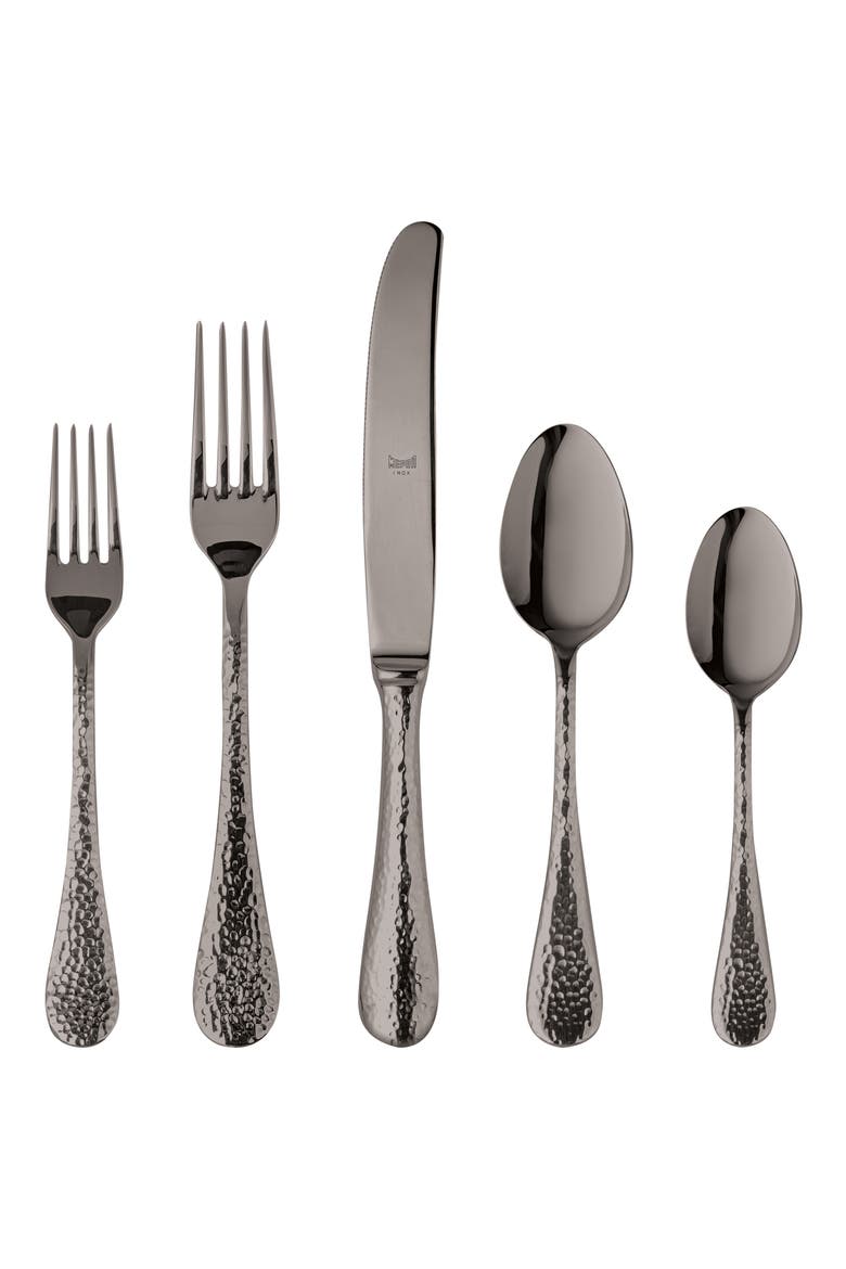 Epoque Black 5-Piece Place Setting, Main, color, STAINLESS BLACK