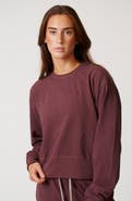 LEISURE LAB Womens Cotton Lounge Crew