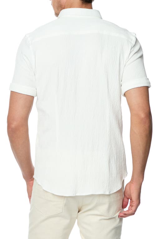 Robert Graham Hammond Textured Tailored Fit Button Down Shirt In White