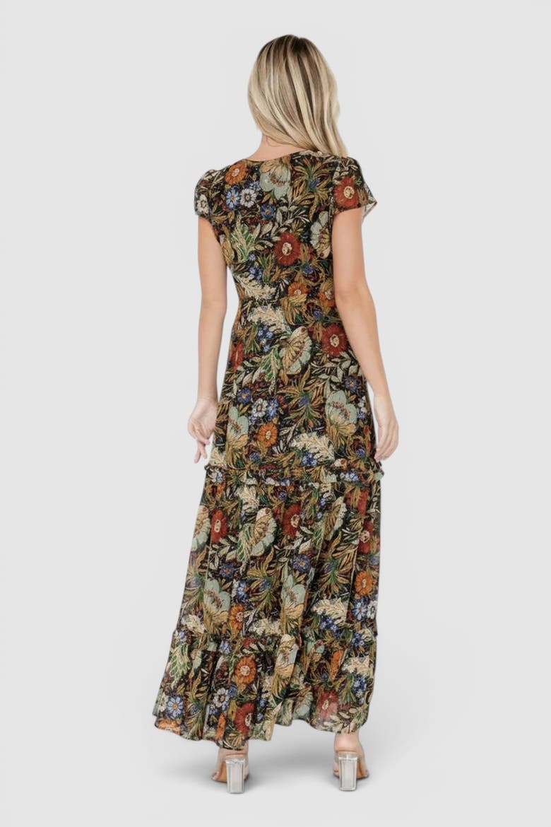 Riverwood Deep V Maxi Dress, Alternate, color, Multi Color