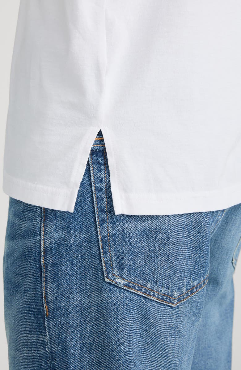 FRAME Relaxed Pima Cotton Pocket T-Shirt, Alternate, color, White