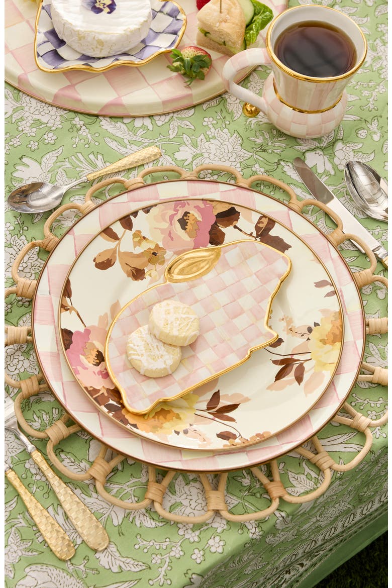 Wild Rose White Dinner Plate, Alternate, color, WILD ROSE