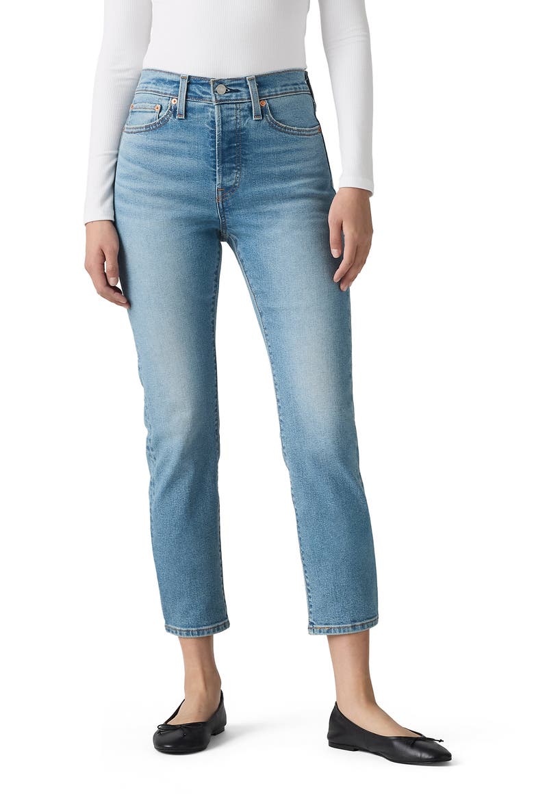Wedgie High Waist Ankle Straight Leg Jeans, Main, color, LUNCH PLANS