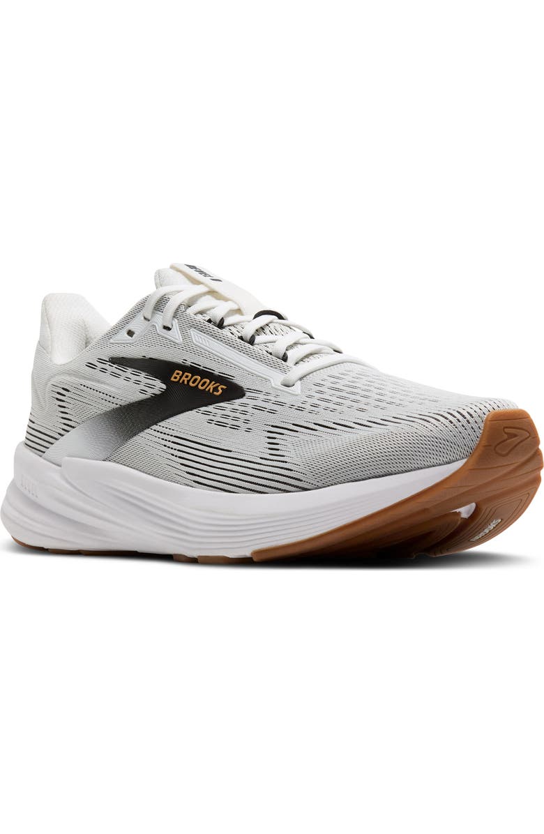 Brooks Revel 8 Running Shoe, Main, color, White/ Black/ Oak Buff